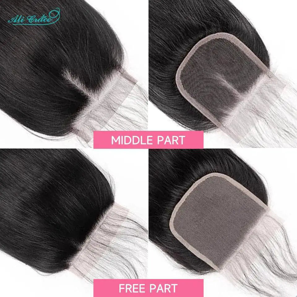 Luxurious Brazilian Straight Lace Closure Ali Grace Hair
