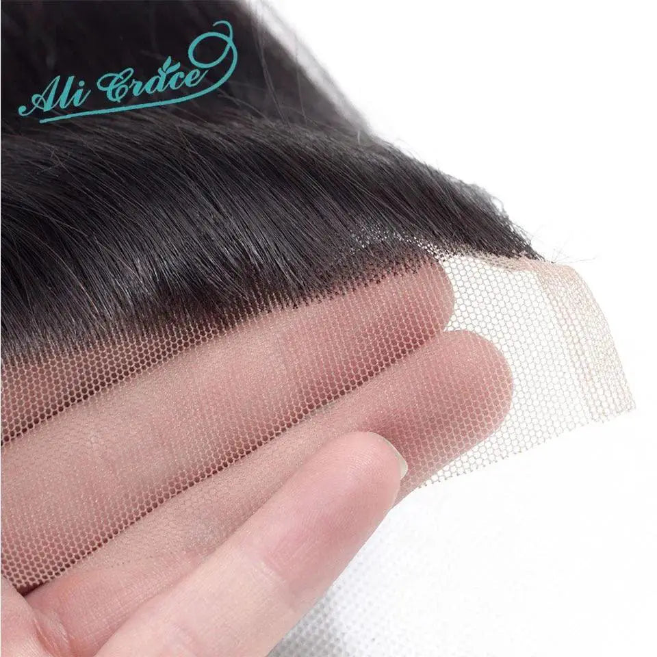 Luxurious Brazilian Straight Lace Closure Ali Grace Hair