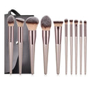 Luxurious Champagne Makeup Brushes Set for Flawless Beauty