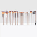 Luxurious Champagne Makeup Brushes Set for Flawless Beauty