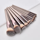 Luxurious Champagne Makeup Brushes Set for Flawless Beauty