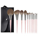 Luxurious Champagne Makeup Brushes Set for Flawless Beauty
