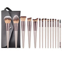 Luxurious Champagne Makeup Brushes Set for Flawless Beauty