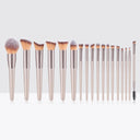 Luxurious Champagne Makeup Brushes Set for Flawless Beauty