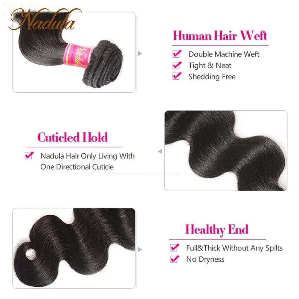 Luxurious Indian Body Wave Human Hair Extensions Bundles