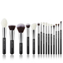 Luxurious Jessup Makeup Brushes Premium Natural-Synthetic Set