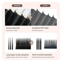 Matte Black Eyelash Extensions for Pros