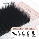 Luxurious Matte Black Eyelash Extensions for Professionals