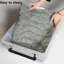 Luxurious Memory Foam Cobblestone Bath Mat for Comfort
