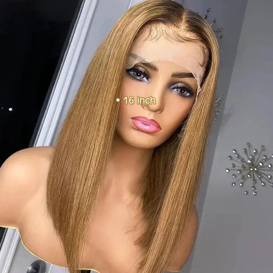 Luxurious Ombre Bob Wig With Peruvian Remy Hair Blond