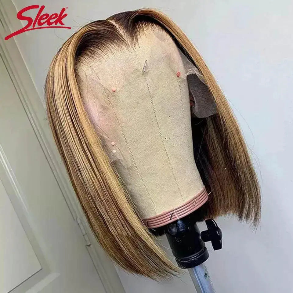 Luxurious Ombre Bob Wig With Peruvian Remy Hair Blond