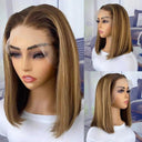 Luxurious Ombre Bob Wig with Peruvian Remy Hair Blond