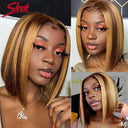 Luxurious Ombre Bob Wig with Peruvian Remy Hair Blond