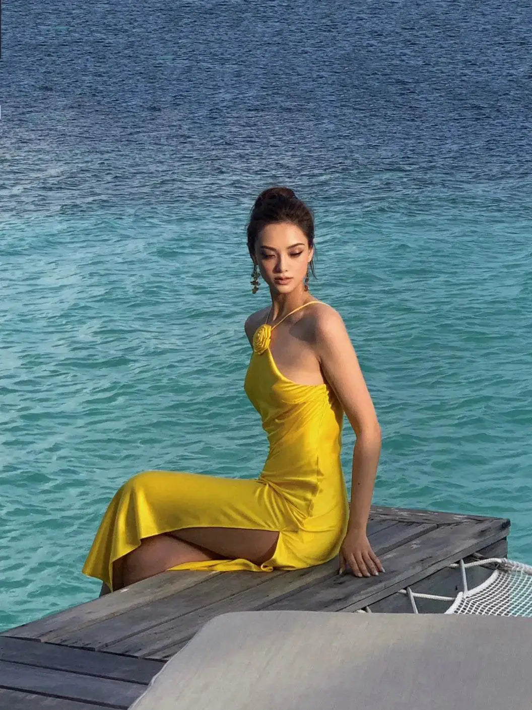 Luxurious Socialite Event Dress Elegant Summer Statement