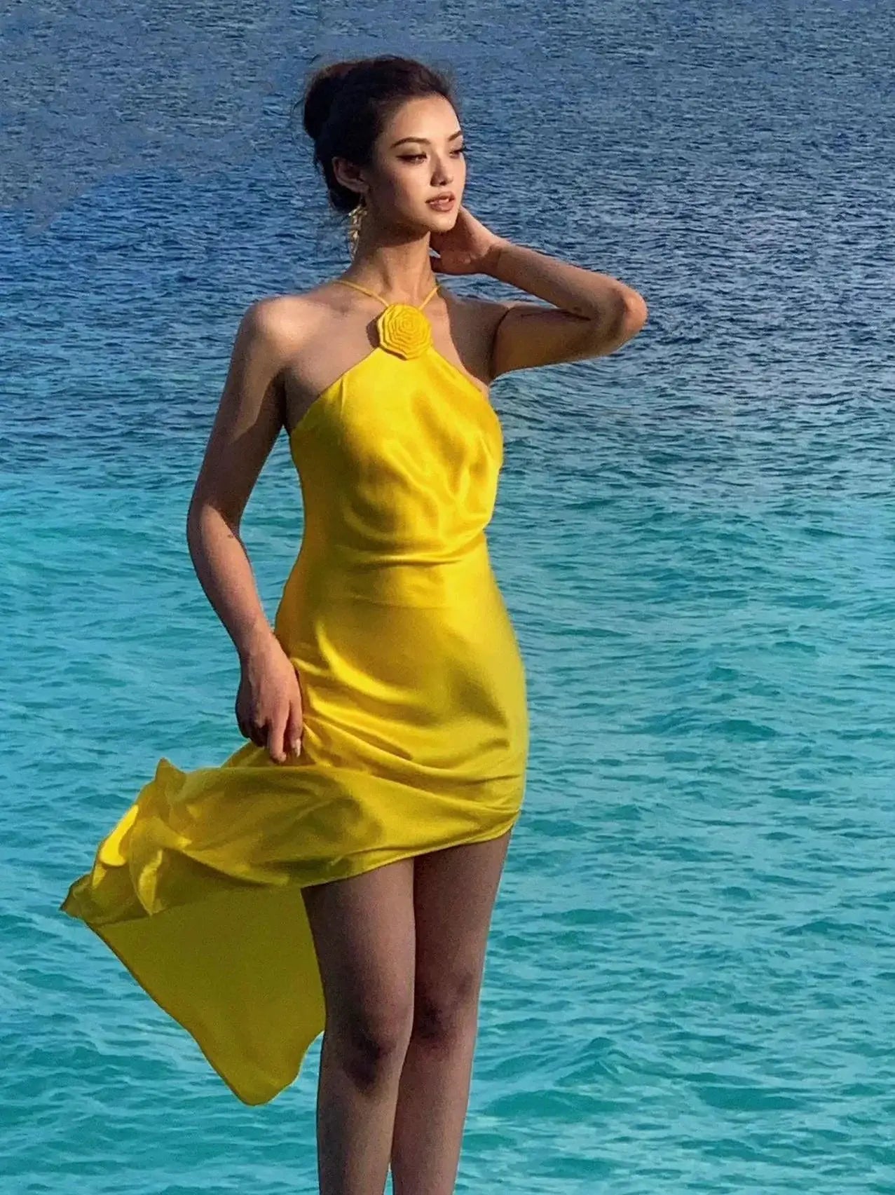 Luxurious Socialite Event Dress Elegant Summer Statement