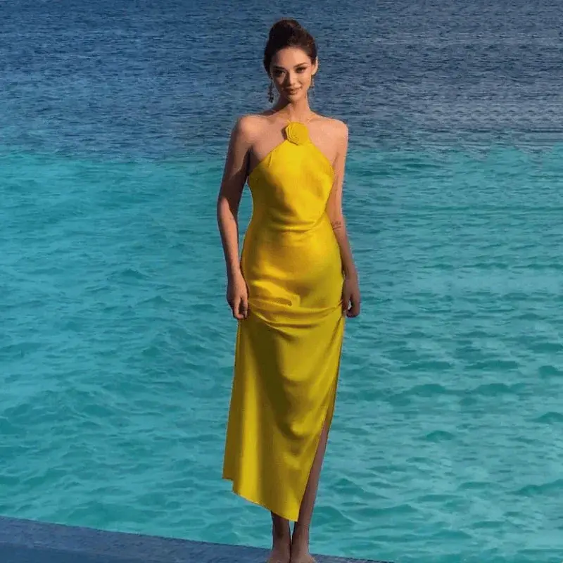 Luxurious Socialite Event Dress Elegant Summer Statement
