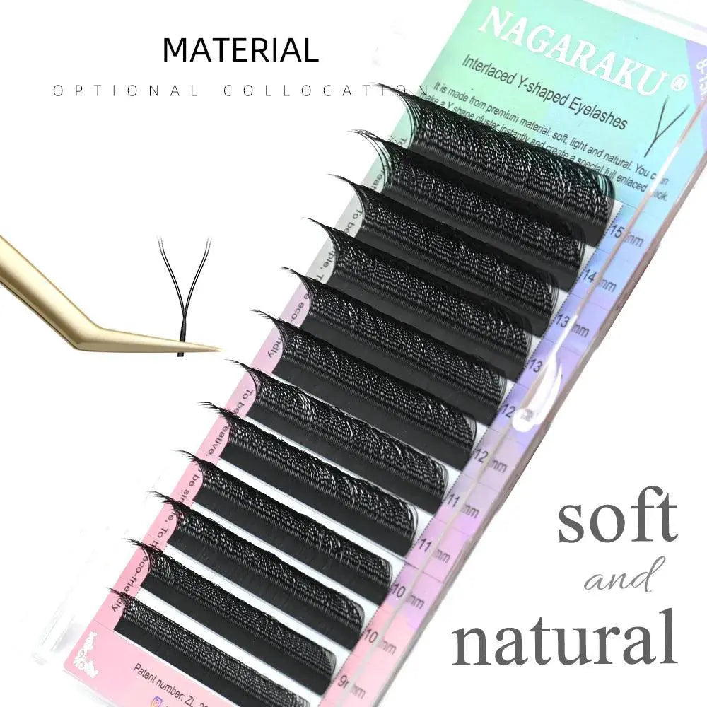 Nagaraku Luxurious YY Shape Mink Eyelash Extensions