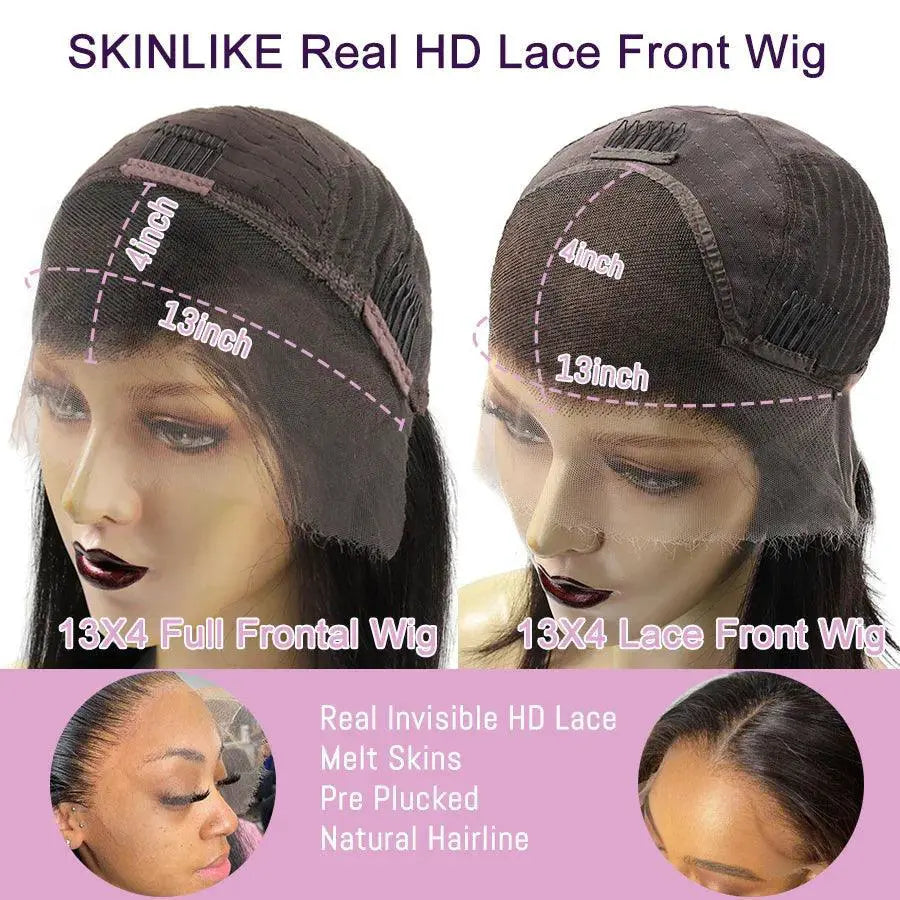 Luxury 13x4 Lace Frontal Wig 250 Percent Density Human Hair