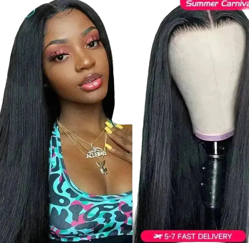 Luxury Glueless Lace Closure Human Hair Wig Ali Grace - 5x5 Lace Closure Wig 26inches product image