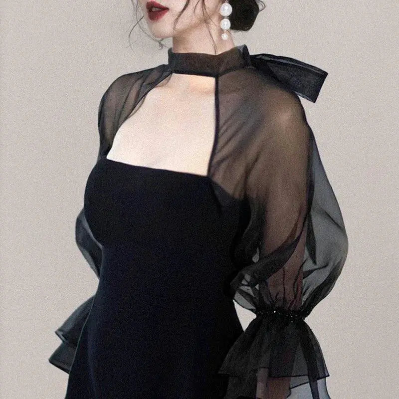 Luxury Black Dress Glamorous Statement For Special Events