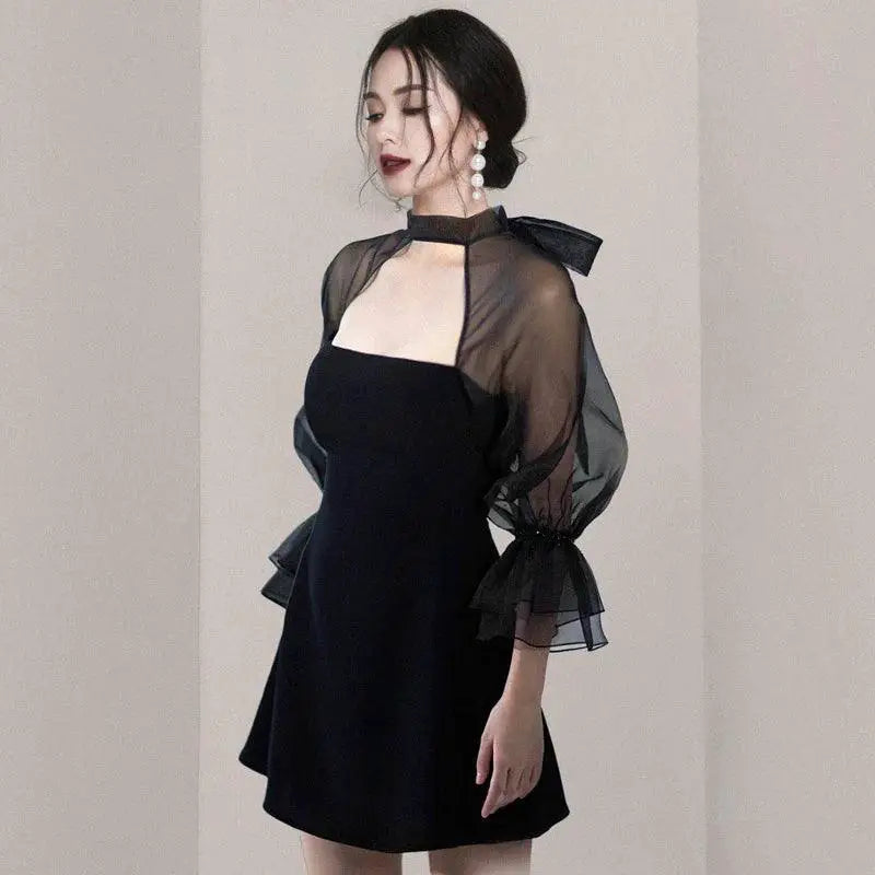 Luxury Black Dress Glamorous Statement For Special Events
