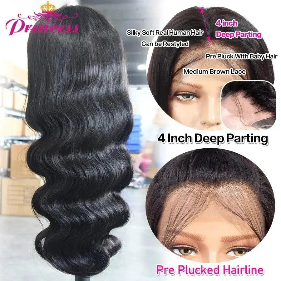 Premium Luxury Body Wave 13x6 HD Lace Front Wig For Women