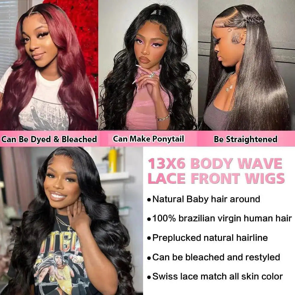 Luxury Body Wave 360 Lace Front Wig Brazilian Remy Hair