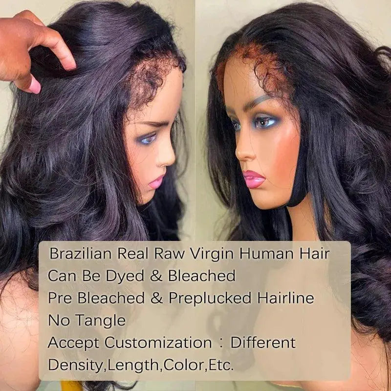 Luxury Body Wave Lace Front Wig 13x6 Human Hair 180 Density