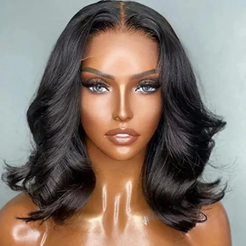 Luxury Body Wave Short Bob Wigs 100 Percent Remy Human Hair