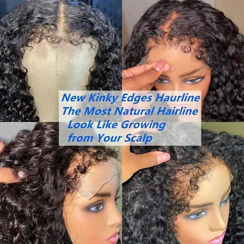 Luxury Brazilian Curly Lace Front Wig Remy Hair Natural Look