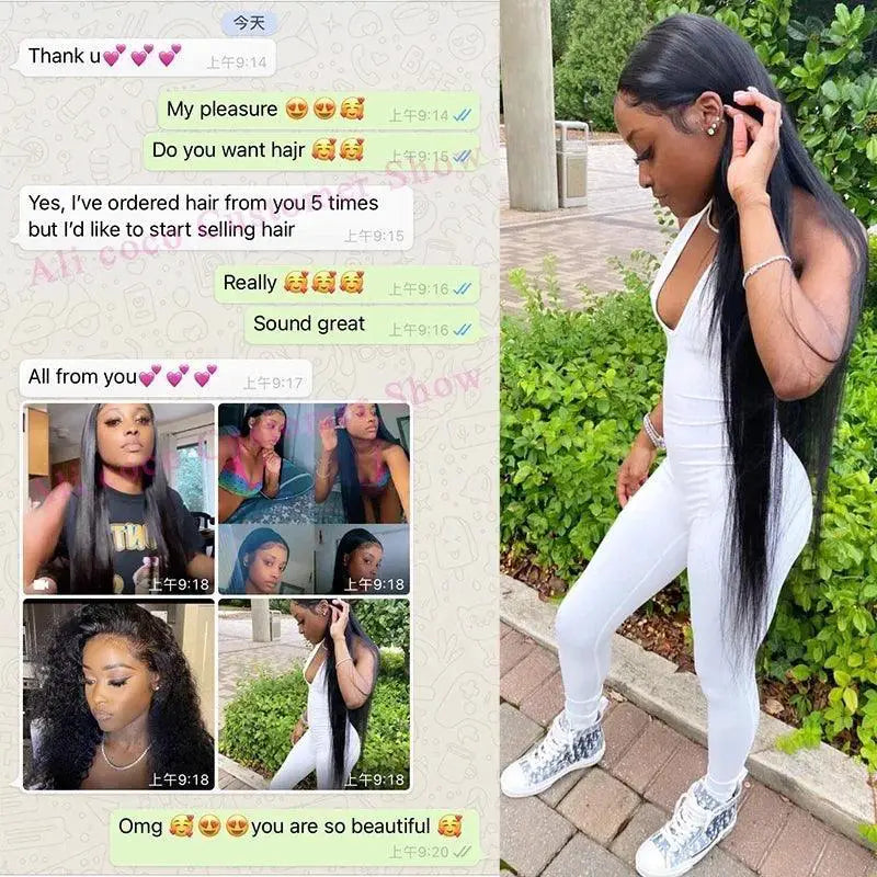 Luxury Brazilian Straight Hair Bundle With 360 Lace Frontal