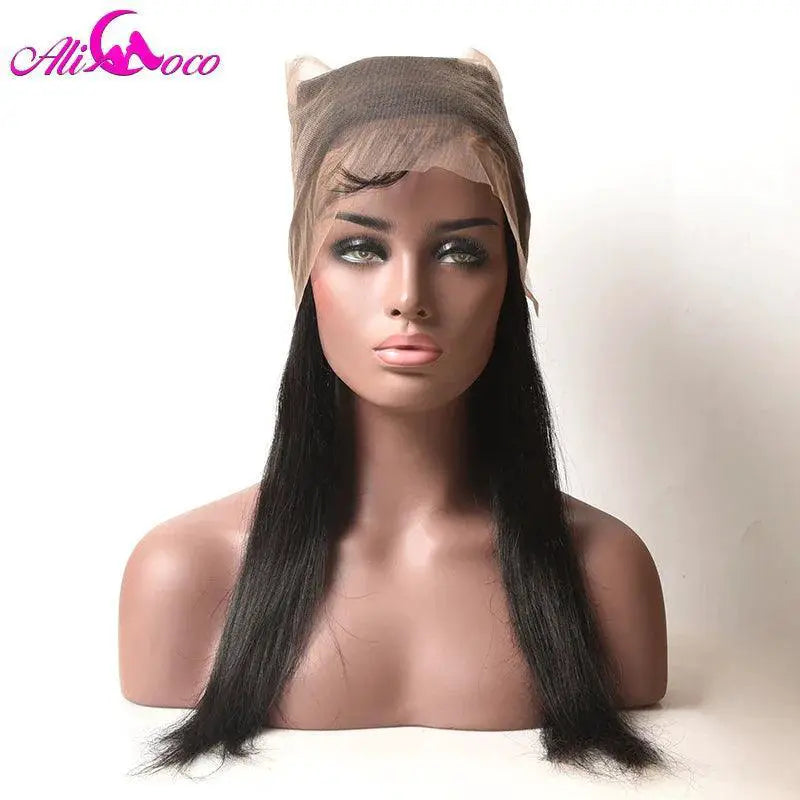Luxury Brazilian Straight Hair Bundle With 360 Lace Frontal