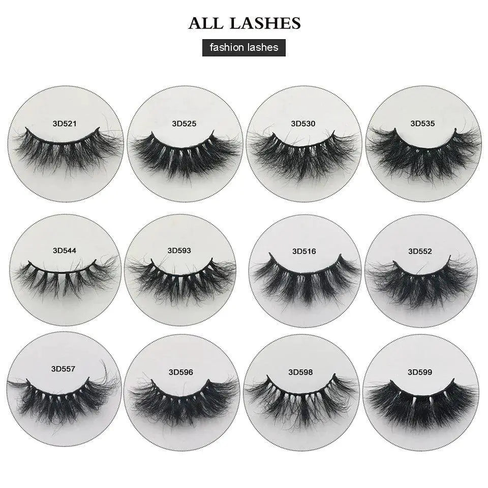 Luxury Crimson Mink 3D Eyelashes For Natural Eye Look