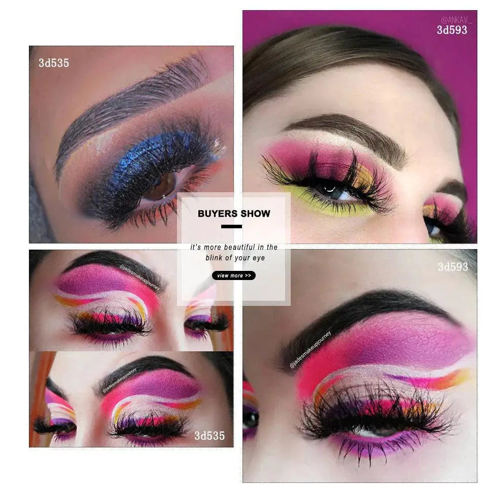 Luxury Crimson Mink 3D Eyelashes For Natural Eye Look