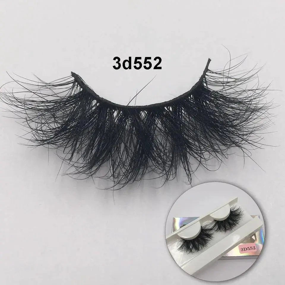 Luxury Crimson Mink 3D Eyelashes For Natural Eye Look