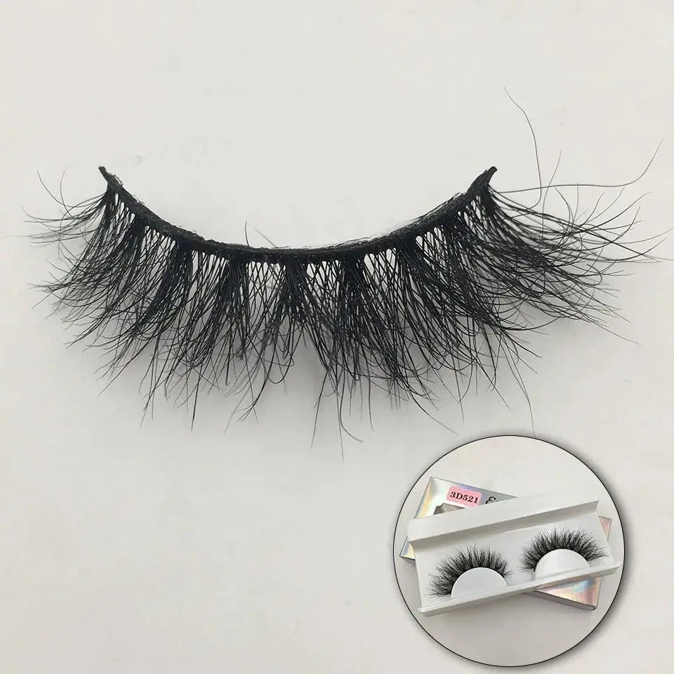 Luxury Crimson Mink 3D Eyelashes For Natural Eye Look