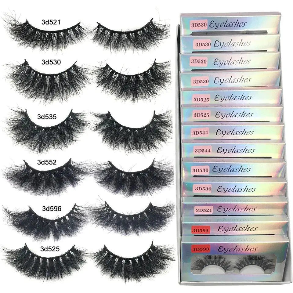 Luxury Crimson Mink 3D Eyelashes For Natural Eye Look