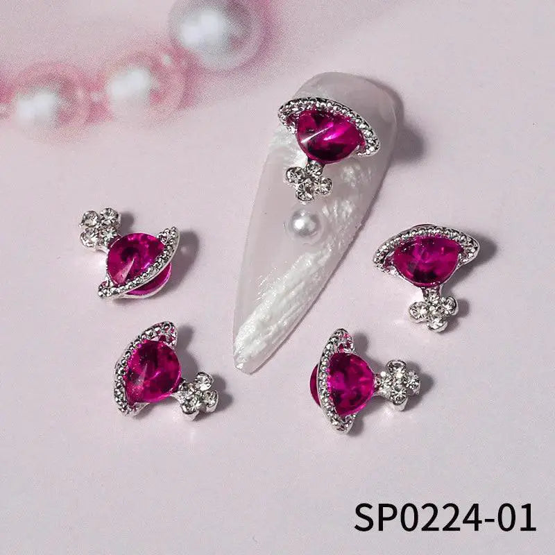 Luxury Gemstone Planet Nail Art Charms Kit Elevate Manicures