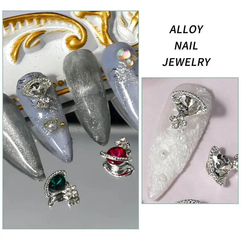 Luxury Gemstone Planet Nail Art Charms Kit Elevate Manicures