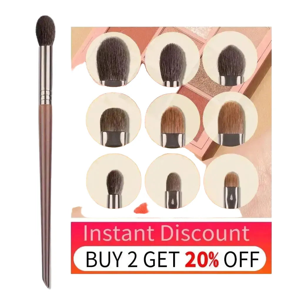 Goat Hair Eye Makeup Brush Set Precision — 7