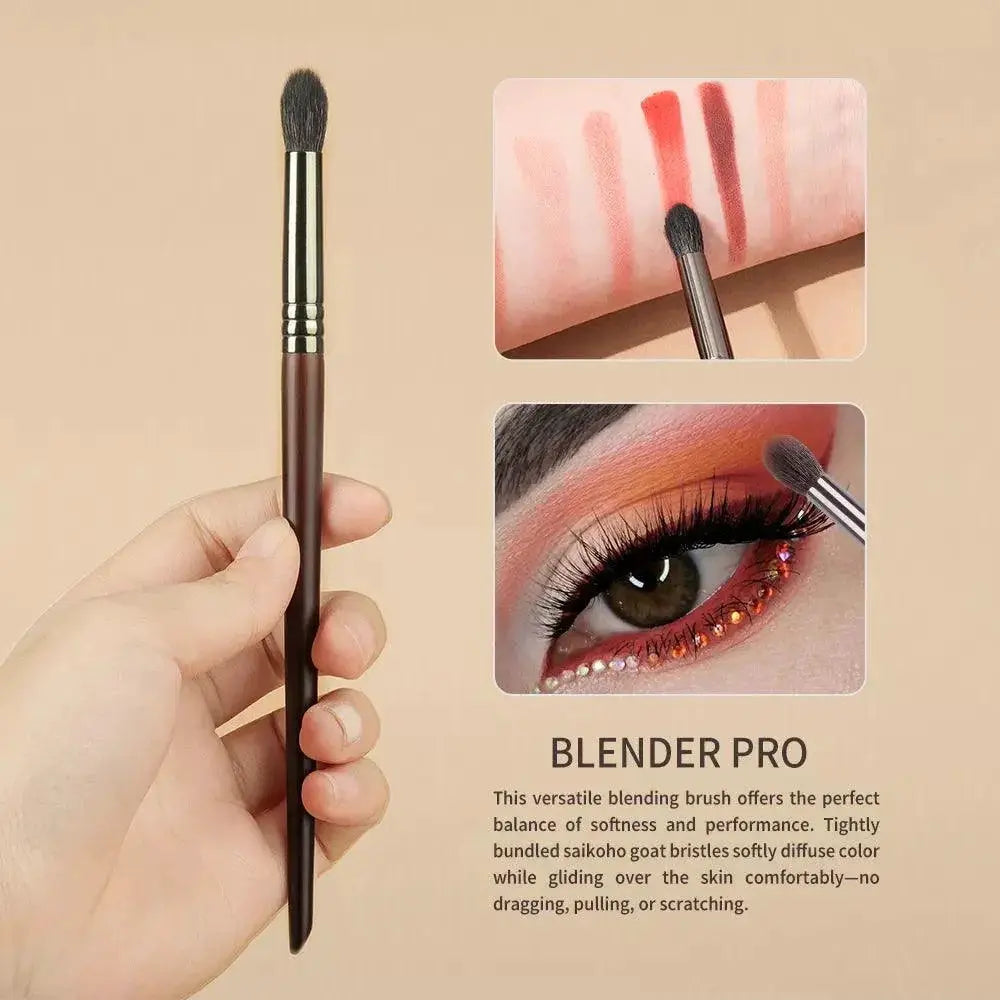 Luxury Goat Hair Eye Makeup Brush Set for Pro Looks