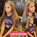 Luxury Highlight Human Hair Wig with HD Lace Frontal