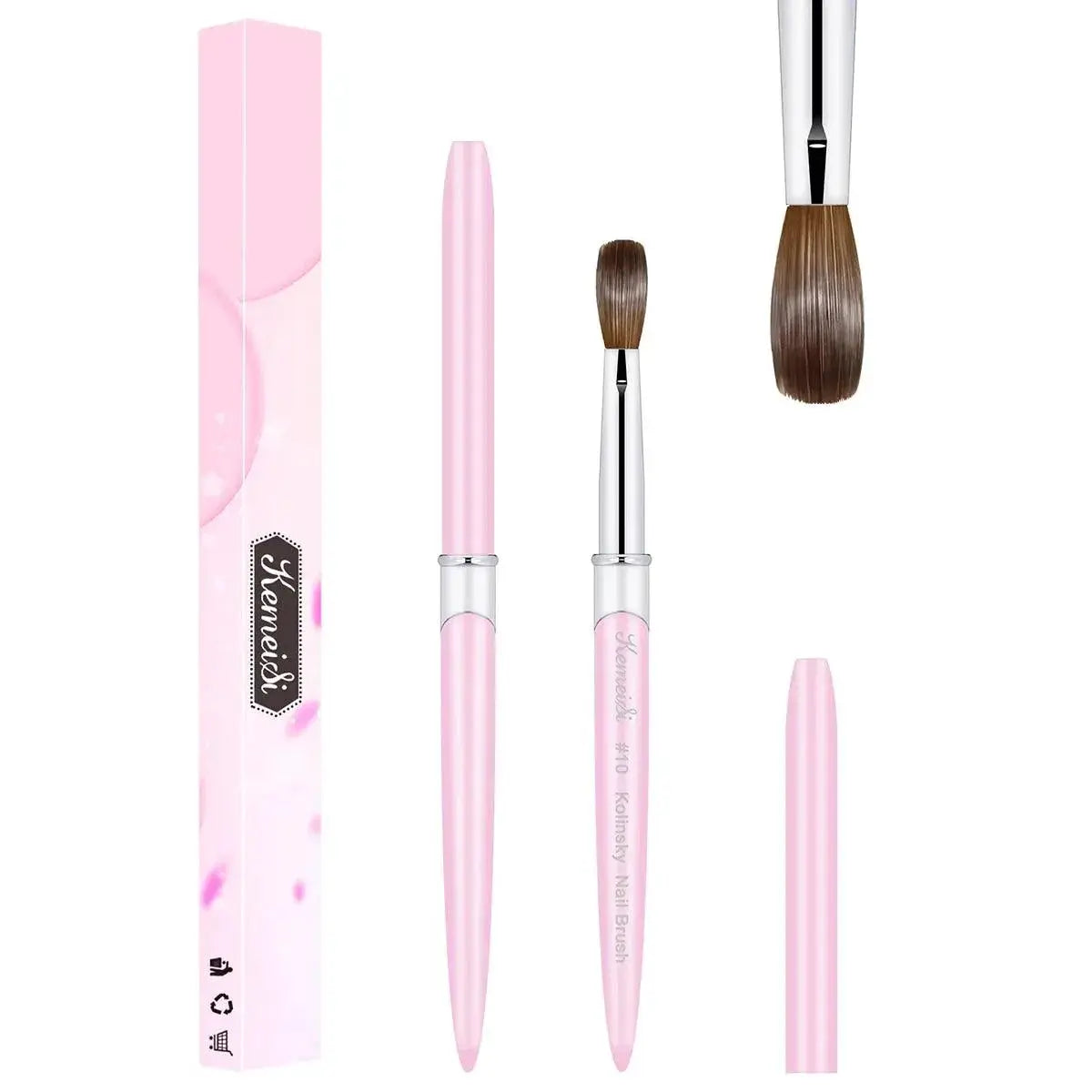 Luxury Kolinsky Nail Brush Set With Mink Bristle Kit