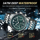 Chronograph Watch for Men Waterproof