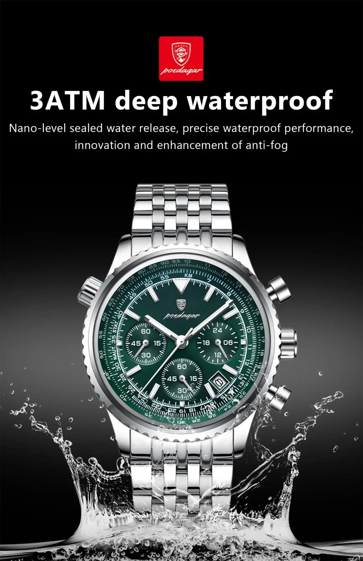 Chronograph Watch for Men Waterproof — product view 20