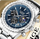 Luxury Men's Quartz Chronograph Wristwatch Stylish Waterproof Design