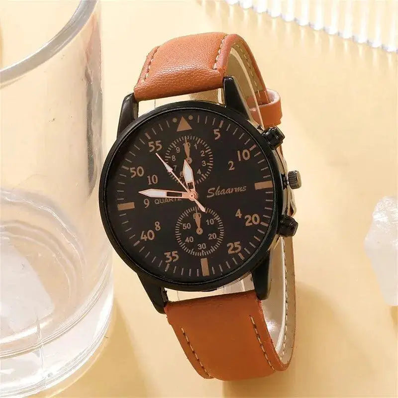 Luxury Men's Quartz Watch And Bracelet Set Gift For Him