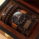 Luxury Men's Quartz Watch & Bracelet Set Stylish Gift