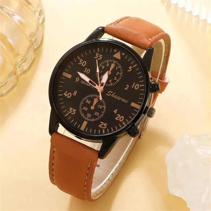 Luxury Men's Quartz Watch And Bracelet Set Gift For Him