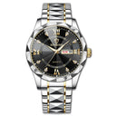 Luxury Men's Waterproof Stainless Steel Wristwatch Timepiece